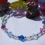 Rainbow Crystal Swarovski Bracelet,..