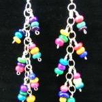Earrings, Dangle, Multi Colored